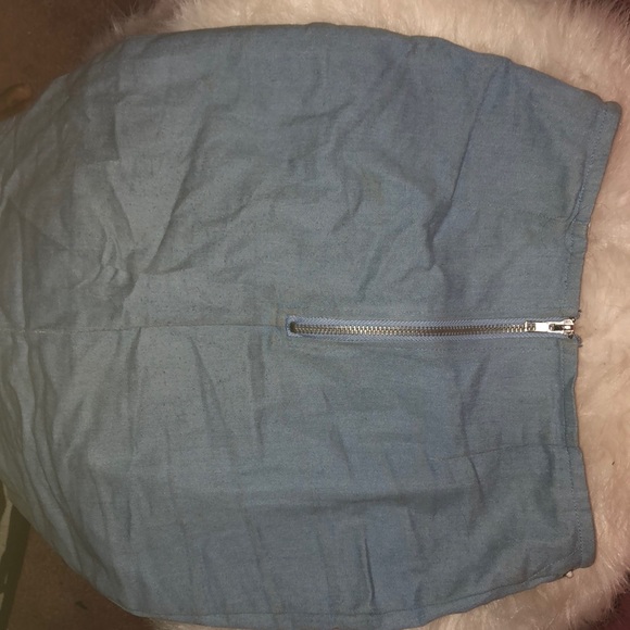 Denim open string skirt - Picture 3 of 4